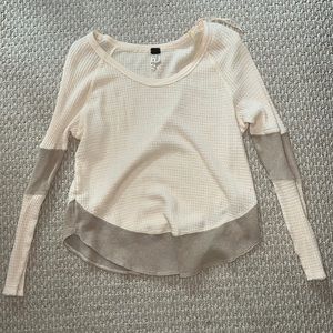 Free people waffle shirt